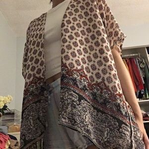 cute printed kimono